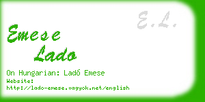 emese lado business card