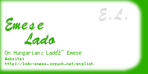 emese lado business card